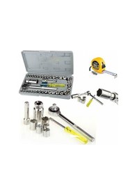 Resim Lokma Takımı Krom Kaplı Çelik 40 Parça Cırcırlı Lokma Seti + Plas N11.5402 