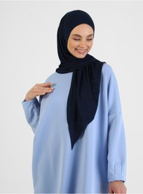 Resim TUVA Viskon Jersey Hazır Türban- Lacivert - 
