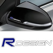 Resim Volvo S60 S90 XC40 XC60 XC90 V60 V90 Araç Stil Aksesuarları için 2 Adet Araba Çıkartmaları R Tasarımı Otomotiv Rozeti Amblem Süslemeleri 