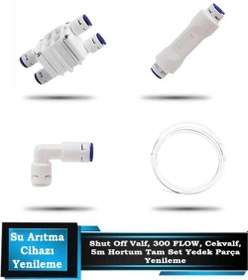 Resim Tüm Su Arıtma Cihazları İçin Parça Yenileme Ve Bakım Kiti Shut Off - Flow - Valfe 