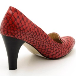 Resim Costo Shoes 1952 Kırmızı Anakonda Büyük Numara Kadın Ayakkabısı 