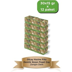 Resim Ofçay Hazine Zengindem Filiz Demlik Poşet Çay 12'li 30 x 15 G 