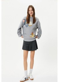 Resim Koton Tom ve Jerry Sweatshirt Lisanslı Rahat Kalıp Bisiklet Yaka Uzun Kollu 001 