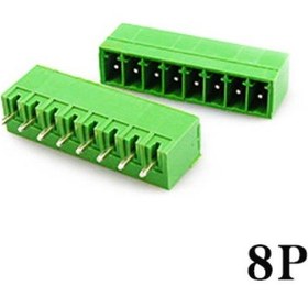 Resim Geçmeli Klemens 8 Pin 3.81mm Erkek 180 Derece 