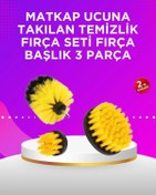 Resim Matkap Ucu Temizlik Fırçası Seti Banyo Fayans Zemin İçin 