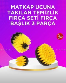 Resim Matkap Ucu Temizlik Fırçası Seti Banyo Fayans Zemin İçin 