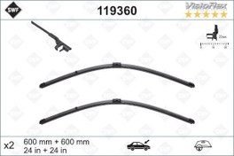 Resim SİLECEK SÜPÜRGESİ ÖN TAKIM TRANSPORTER T5-T6 600 x 600 mm 