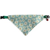 Resim Cocopet Papatya Desenli Ayarlanabilir Fular Bandana Kedi Tasması 