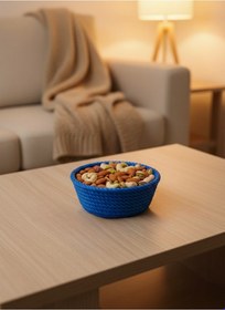 Resim Cosmotex Yuvarlak Çerezlik Lacivert Şık Tasarım Ve Kompakt Boyut Küçük 
