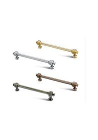 Resim Kale Bronz 160 Mm Metal Kulp 5 Adet Dekoratif Ve Dayanıklı Mobilya Kulpu Bronz 