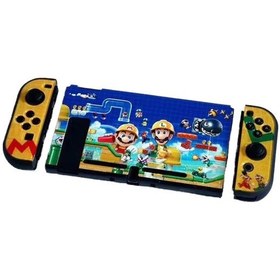 Resim Jzcat Nintendo Switch Bölünmüş Kılıf Oyun Teması Renkli Kılıf Sert Kılıf-a122 