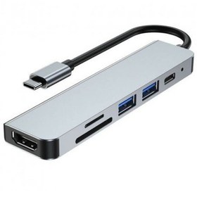 Resim 6 In 1 Type C To Hdmı / 2 USB 3.0- USB-C Pd- Sd Tf Çevirici Kablo 
