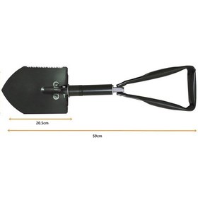 Resim Kamp Küreği Büyük Katlanır Kamp Kürek Bahçe Katlanan Kürek 59 CM Çok Renkli 