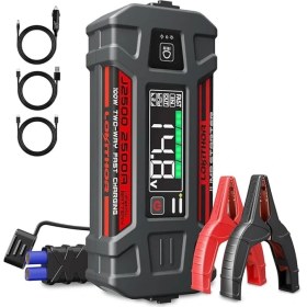 Resim J2500 12V 2500AMP Lifepo4 Akıllı Akü Takviye + Powerbank + LED Lamba 