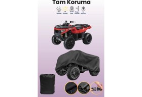 Resim Dokaca Siyah Arctic Cat Alterra 700 Xt Atv Brandası, Atv Koruyucu Örtüsü 