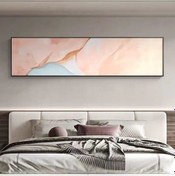 Resim Soyut El Yapımı Yağlı Boya Tablo 136x60cm 