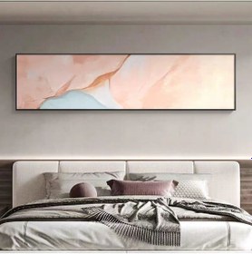 Resim Soyut El Yapımı Yağlı Boya Tablo 136x60cm 