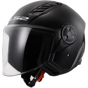 Resim LS2 Airflow 2 Siyah Motosiklet Kask ( M ) Beden 