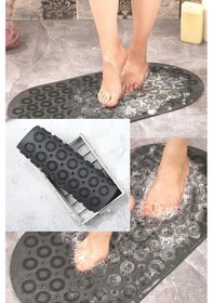 Resim İsgstore 1 Adet Vantuzlu Banyo Kaydırmaz Paspas- Tırtıklı Ayak Duş Matı Silikon Masaj Pedi Diğer 