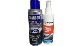 Resim Würth Swanson Works Oto Parfümü 200 ml + Würth Yağmur Kaydırıcı Sprey 150 ml 