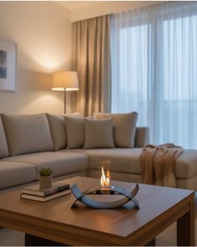 Resim Reyo Stove Garnet Masaüstü Bioethanol Şömine 