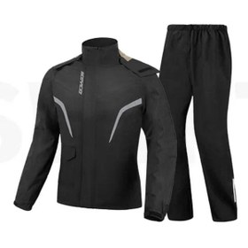 Resim ebakbak Motosiklet ve Bisiklet Yağmurluğu Alt Üst Takım Su Geçirmez Oxford Kumaş Astarlı Yağmurluk Takım 