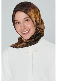 Resim Armine Dj Saf İpek Eşarp 8260d T Nostalji Twill -09 KAhverengi 