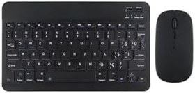 Resim Samsung Galaxy Tab S9 FE Plus X610 12.4 '' İle Uyumlu Bluetooth Özellikli Klavye Mouse Set Siyah 