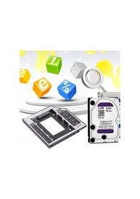 Resim Alfais Al-4716 Sata Hdd Harddisk Caddy Kızak Kutu Ssd Notebook , Ikinci Hdd Takma, 9.5 Mm 