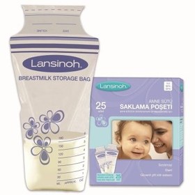 Resim Lansinoh Süt Saklama Poşeti 25li 