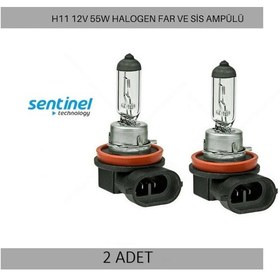 Resim 2 Adet H11 Ampul Standart Işık Halojen Ampul 12v 55w 