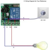 Resim Flybuy 433mhz Kablosuz Anahtarlama Modülü, 100m Menzil, 20 Kumanda Hafızalı Akıllı Ev Rf Alıcı Verici 