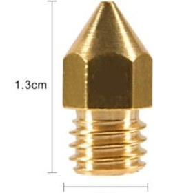 Resim Labshop41 3D Printer / Yazıcı Extruder Mk8 Pirinç Nozzle - 0,4Mm (1.75) 1 A 