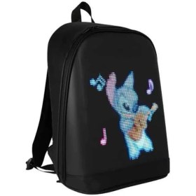 Resim Prime Smart Bag Siyah LED Ekranlı Sırt Çantası, Motorcu Çantası 