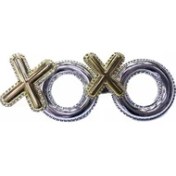 Resim Gümüş Renk Xoxo Yazılı Parti Gözlüğü 