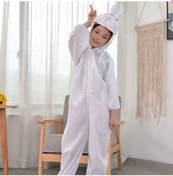 Resim Çocuk Tavşan Kostümü Beyaz Renk 4-5 Yaş 100 cm 