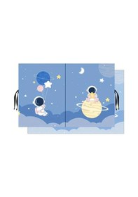 Resim Dashanshop Astronaut Desenli Çift Taraflı İzole Manyetik Araç Perdesi Serin Tutar Kolay Kurulum 