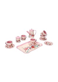 Resim 4939 Sun-yfn-lch-metal Çay Seti Çiçek Dsn 2a 12prç 