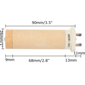 Resim Dgspirit 120V Seramik Kaynak Isıtıcısı-1 x Isıtma Göbeği-Kahverengi (Yurt Dışından) 