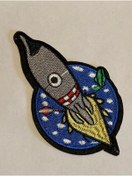 Resim StüdyoÜmitTişört Roket-uzay-space Patch-peç,arma,kot Yaması 