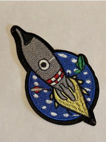 Resim StüdyoÜmitTişört Roket-uzay-space Patch-peç,arma,kot Yaması 
