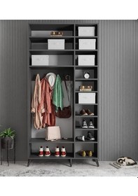 Resim Açelya Portmanto Vestiyer Füme 120 cmM5 