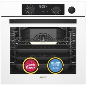 Resim Simfer SB8245 - T3654 - SD8739 Steam Master Beyaz 3'lü Ankastre Set 