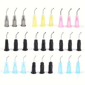 Resim 100 adet HOMEFISH Laboratuvar ve Diş Kullanımı için Tekrarlanabilir İğneler - Çoklu Özellikler, Plastik, Çeşitli Renkler (Gri, Sarı, Pembe, Siyah, Mavi), Diş Aksesuarları | Fonksiyonel Tasarım | Dayanıklı Tasarım 