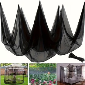 Resim 1 adet 600*300cm/236*118in Açık Koruyucu Ağı, İç Mekan Sivrisinek Ağı, Patio Ağ, Bahçe Kuş ve Böcek Ağı 