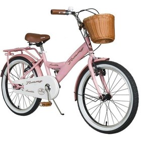 Resim TommyBike Latte Hasır Sepetli, Deri Elcikli 20 Jant Çocuk Bisikleti, 6-9 Yaş Çocuk Bisikleti 