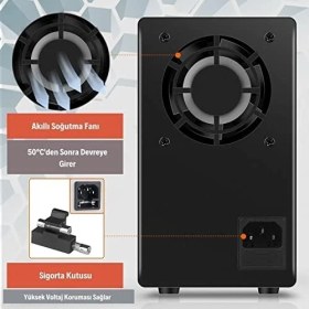 Resim Uray Home Ayarlanabilir 30V/10A Smps Dc Güç Kaynağı Voltaj Regülatörü SG-C3010 