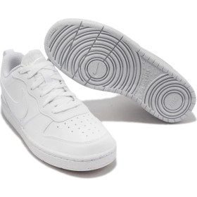Resim Nike Court Borough Low Recraft (Gs) Beyaz Çocuk Ayakkabı Dv5456-106 Düz Tabanlı Erkek Çocuk 