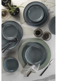 Resim Kütahya Porselen Moderna 12 Parça 4 Kişilik Yemek Takımı Mavi 