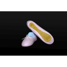 Resim Segah Pembe Deri Bale Ayakkabısı Patiği 